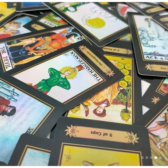 Tarot Cards Holographic Deck with Manual and Package bag - Picture 4 of 4